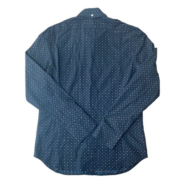 Diesel Button Down Shirt Mens Large Long Sleeve Black Metallic - Picture 3 of 7